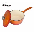 Amazon caliente esmalte de hierro fundido Sauce Pan